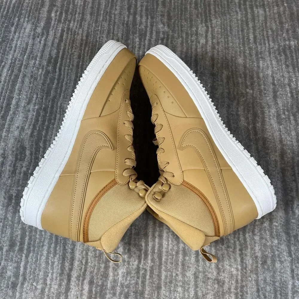Nike Court Vision Mid WNTR Shoes Mens Size 11.5 Elemental Gold DR7882-700